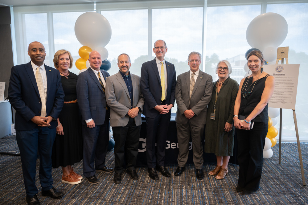 Faculty governance in attendance at the College of Lifetime Learning launch event.