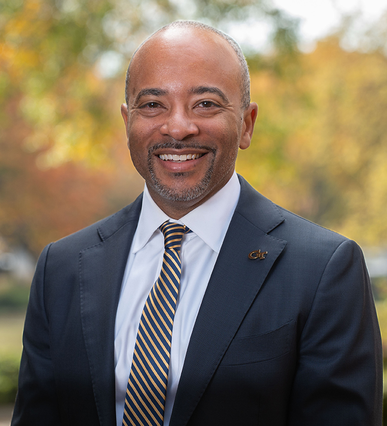 Georgia Tech Provost Raheem Beyah, standing outside in November 2025