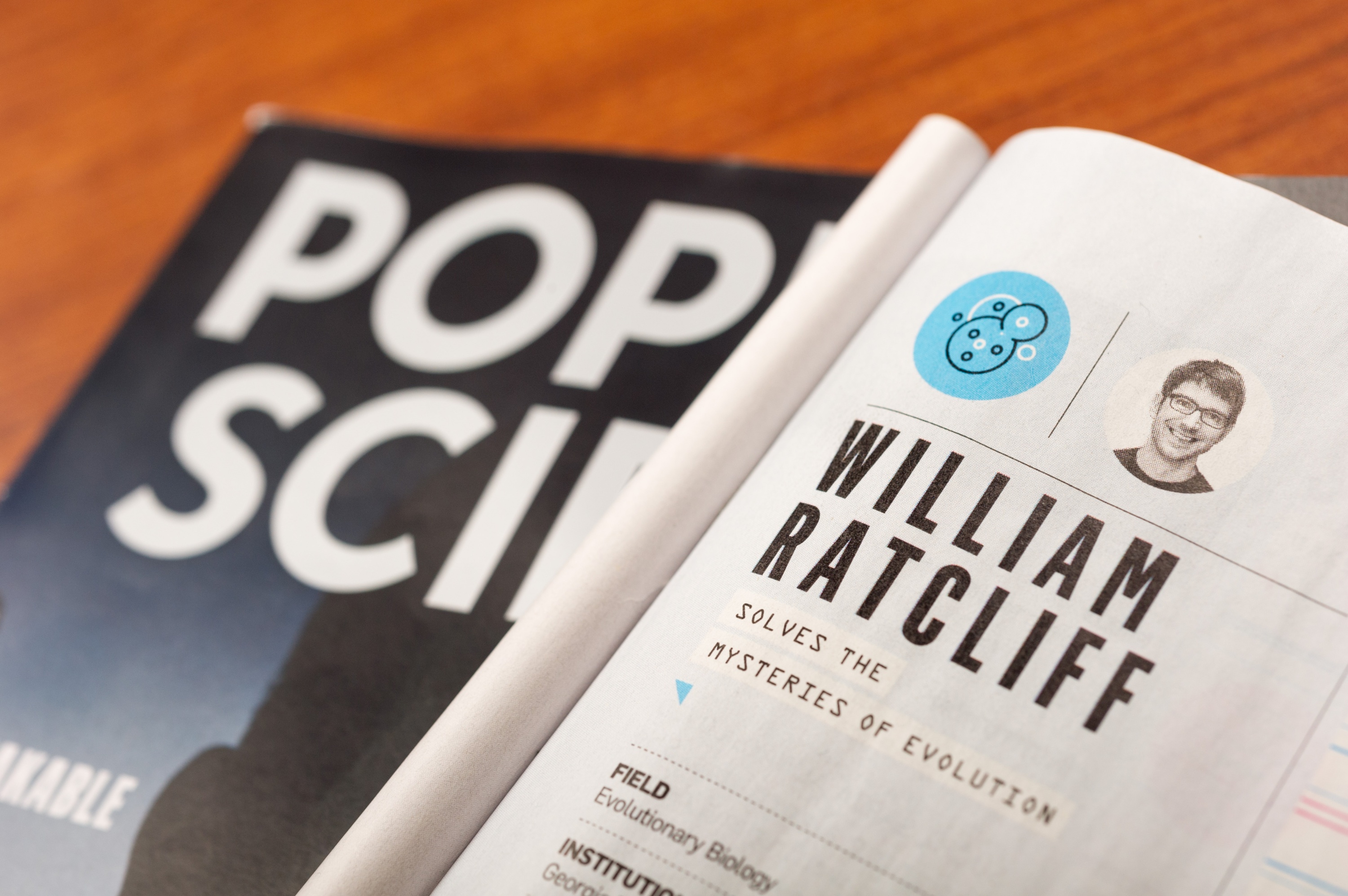 Magazine Popular Science has heaved Georgia Tech researcher William Ratcliff into its annual list "The Brilliant 10." Ratcliff has impressively addressed the question of how single cell organisms evolved into multicellular life.Credit: Rob Felt